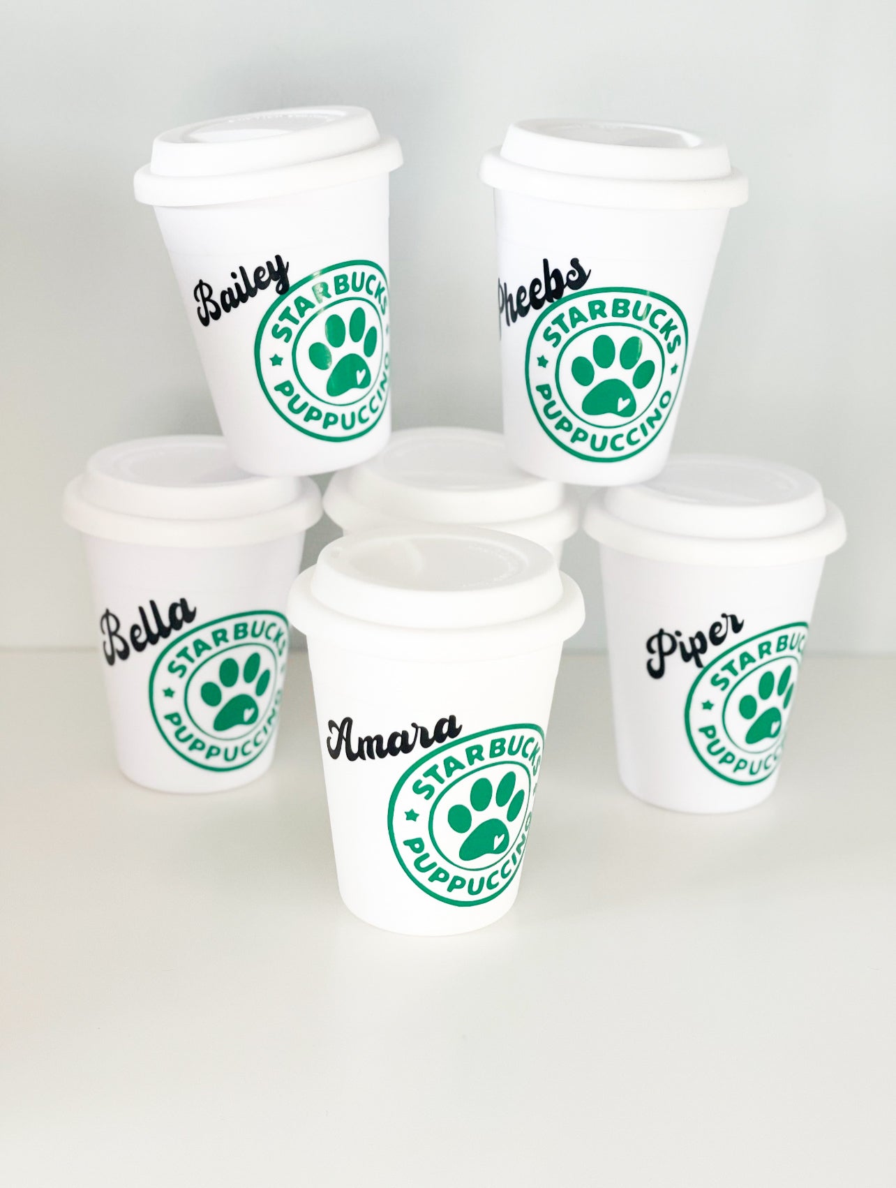 Personalised puppuccino Pup cups